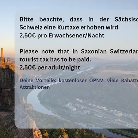 Urlaubsmagie - Bergsteigersuite - Mit Balkon - Blick In Saechsische Schweiz *