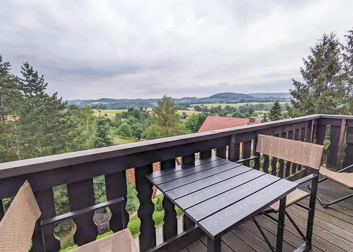 B8 Urlaubsmagie Bergsteigerwohnung Mit Balkon Mit Aussicht Aufs Elbsandsteingebirge * زبنيتس